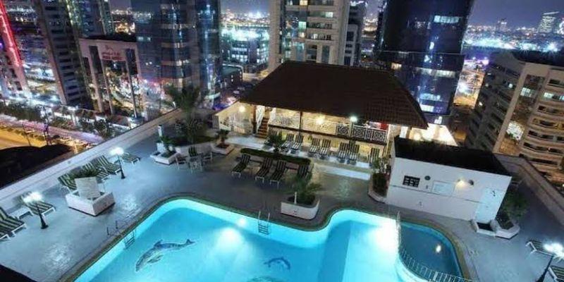Rooftop Pool  Knight Castle Hotel Dubai